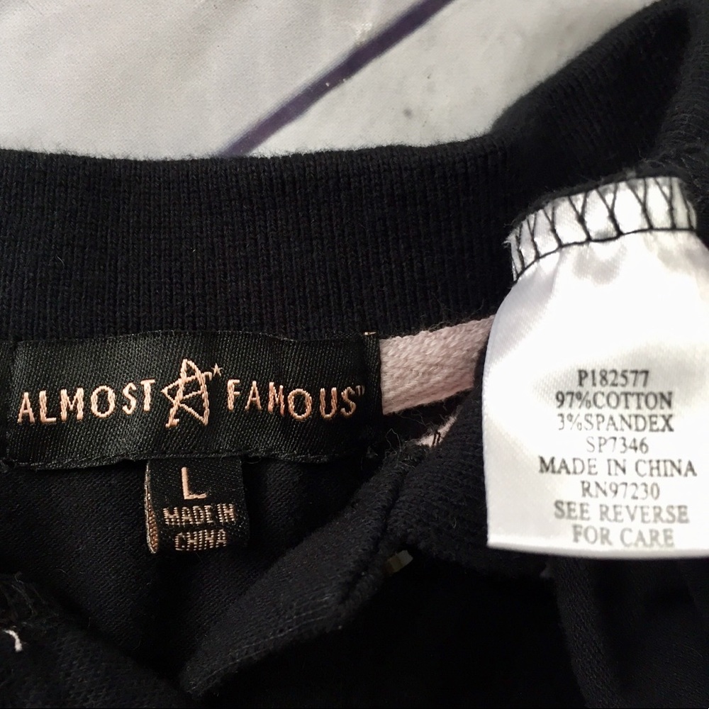 Almost Famous varsity polo black white pink dress - Picture 5 of 5